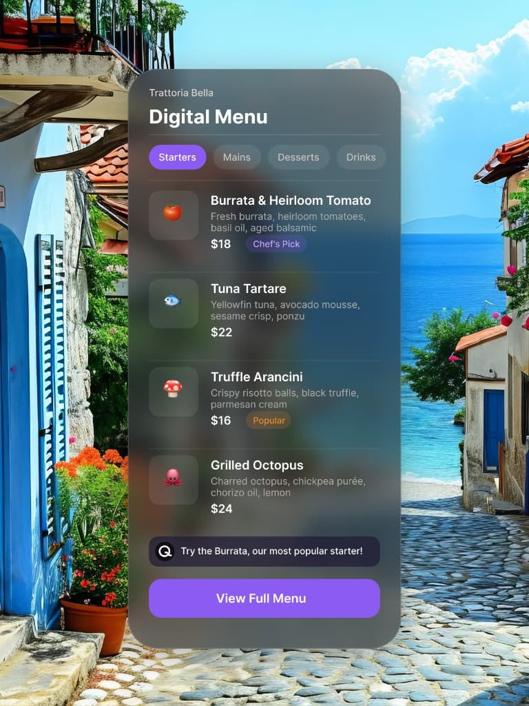 withQ Digital Menu & Food Ordering
